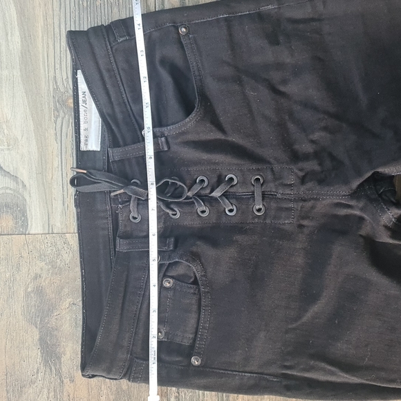Rag & Bone Black Lace Up Skinny jeans. - Picture 9 of 9